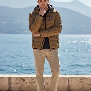 Reebok Men's Tan Puffer Jacket